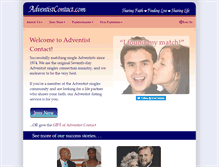 Tablet Screenshot of adventistcontact.com